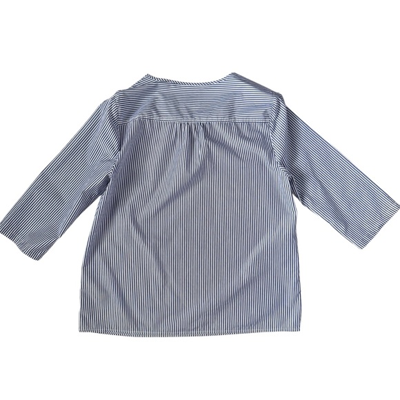 J.Crew Thomas Mason 3/4 Sleeves Top in Stripes Small 100% Cotton - Picture 4 of 8